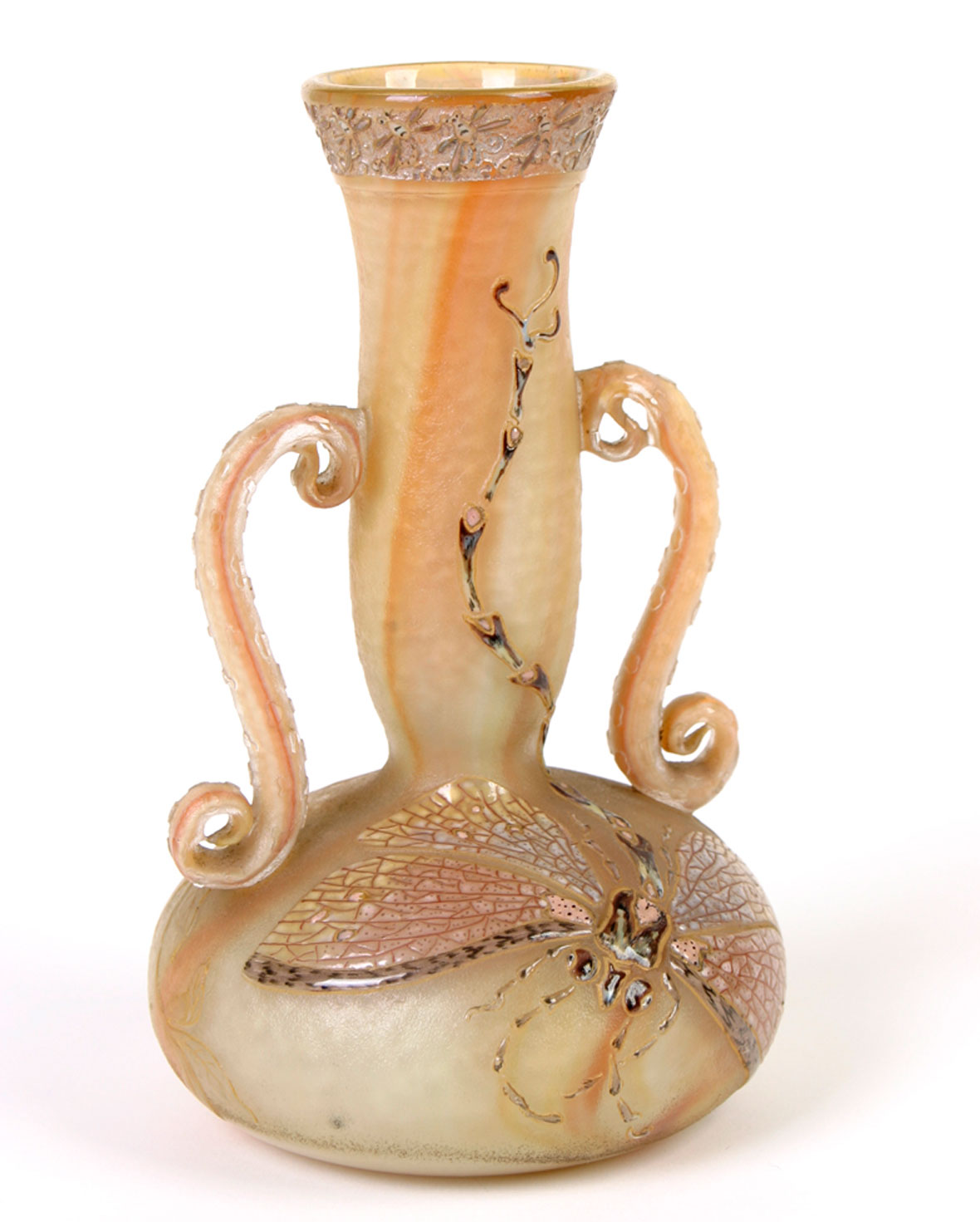 Daum Dragonfly Vase